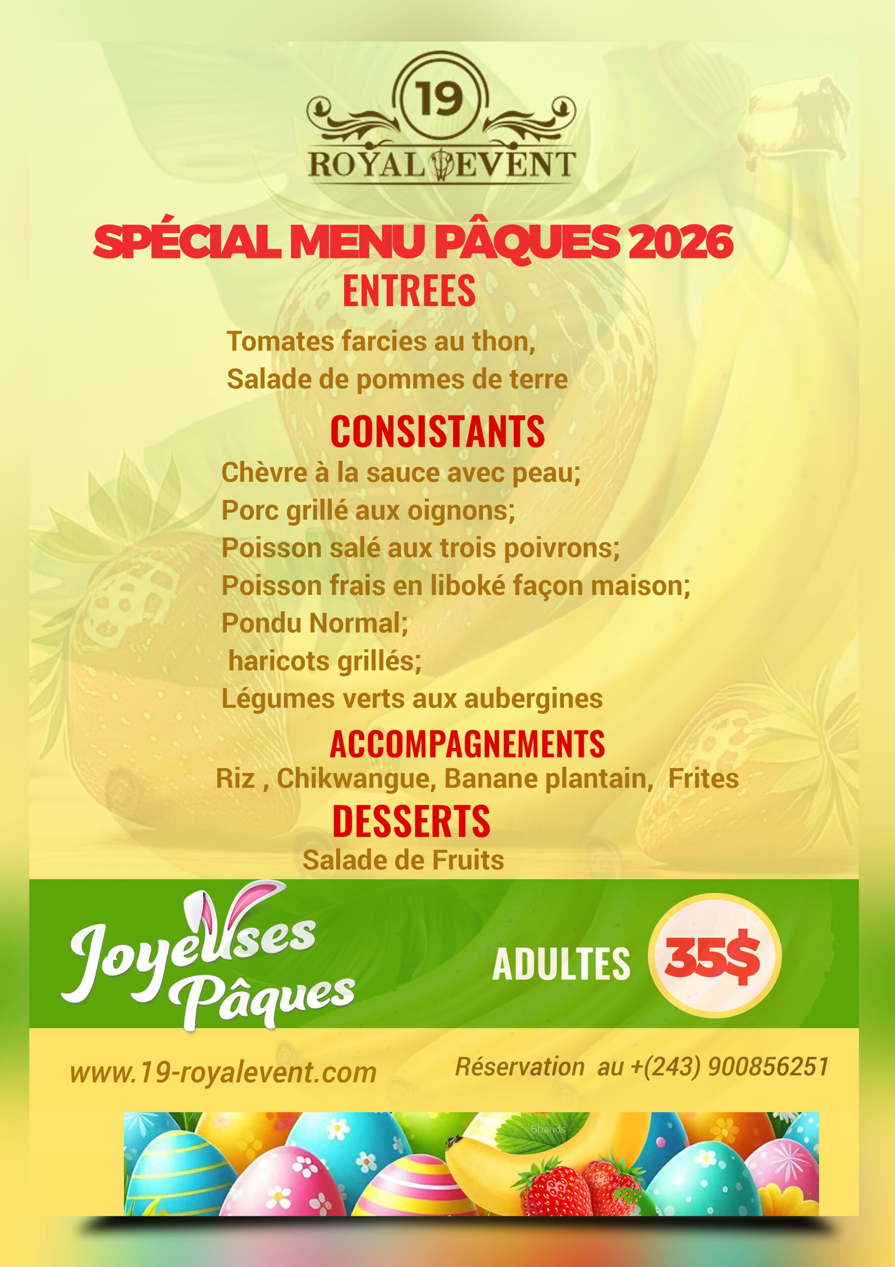 MENU PAQUES ADULTES CORRIGE